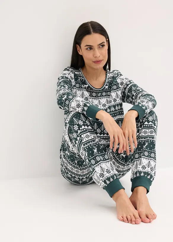 Pyjama aus reiner Bio-Baumwolle, bonprix