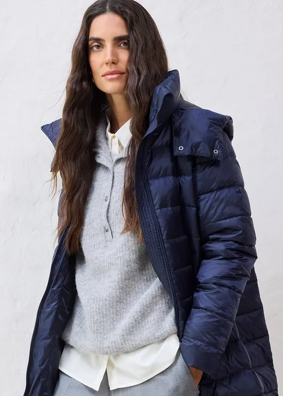 Daunenmantel mit recycelten Daunen, bonprix