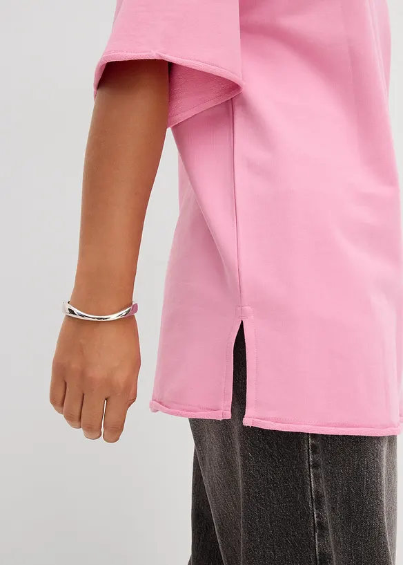 Long-Sweatshirt aus reiner Baumwolle, bonprix