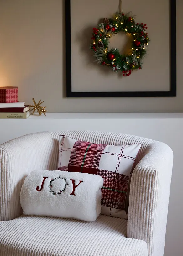Couronne de porte LED avec décorations, bonprix
