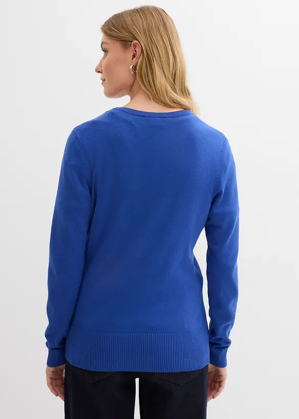 Gilet boutonné en maille fine, bonprix