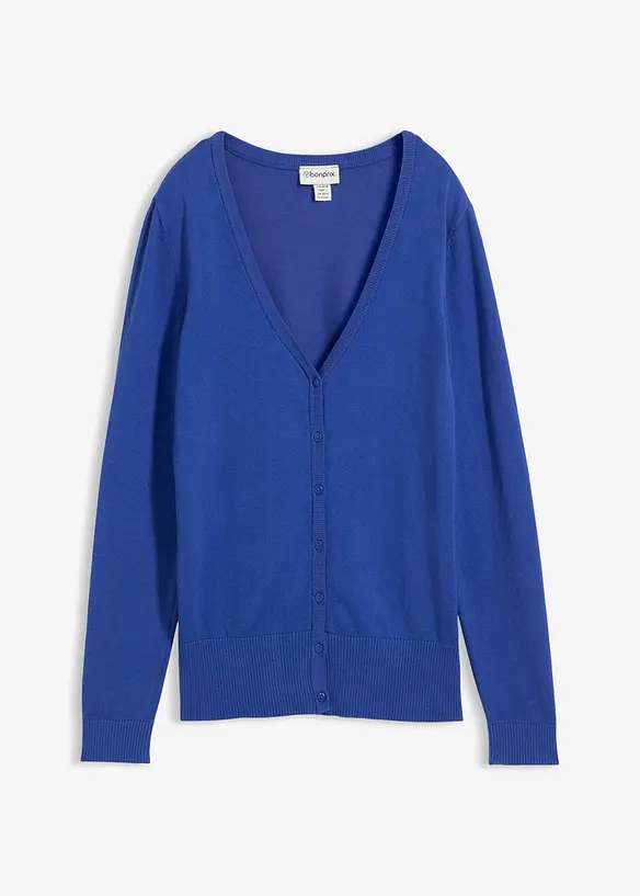 Gilet boutonné en maille fine, bonprix