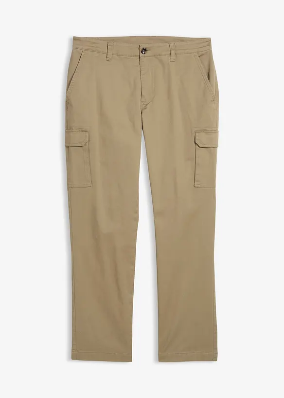 Regular Fit Stretch-Thermo-Cargohose, Straight, bonprix