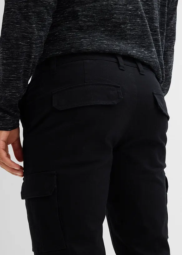 Regular Fit Stretch-Thermo-Cargohose, Straight, bonprix