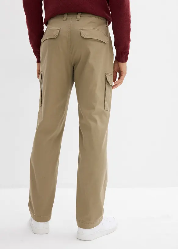 Regular Fit Stretch-Thermo-Cargohose, Straight, bonprix