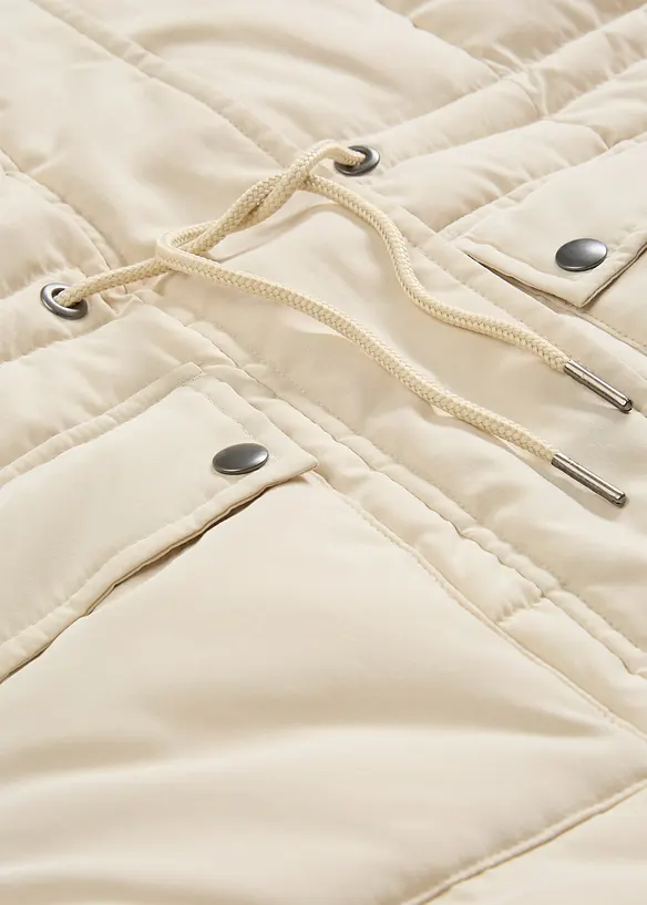 Doudoune mi-longue avec taille resserrable, bonprix