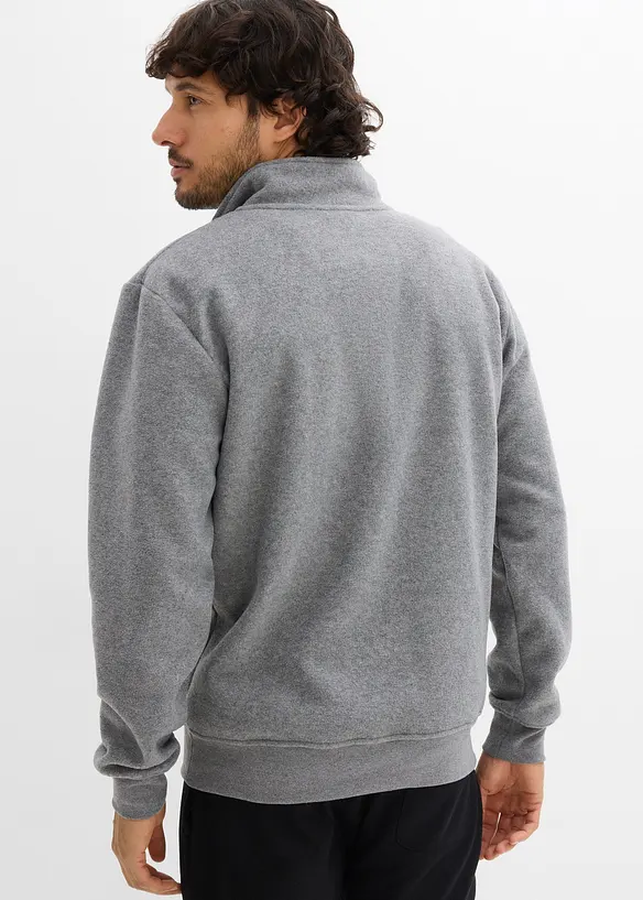 Fleeceshirt mit Stehkragen, bonprix