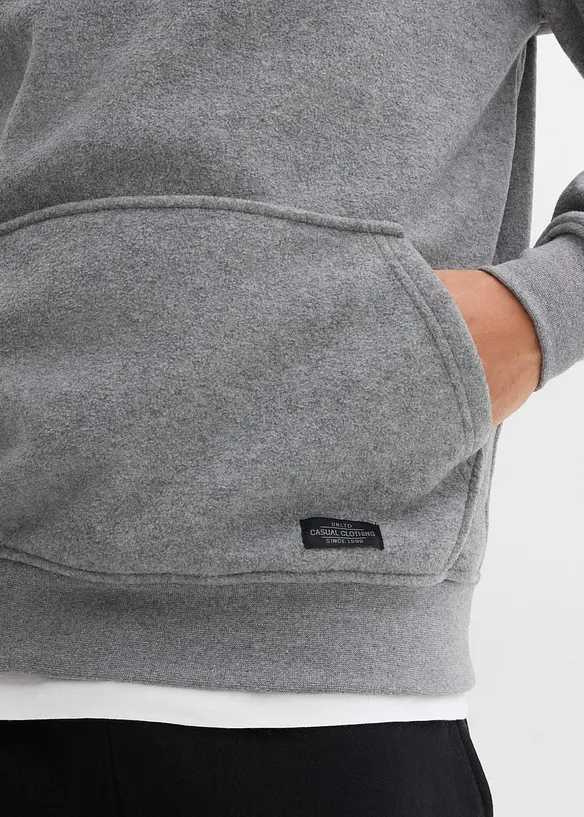 Fleeceshirt mit Stehkragen, bonprix