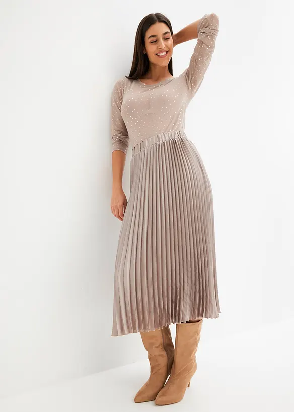 Plissée-Rock aus feinem Satin, bonprix