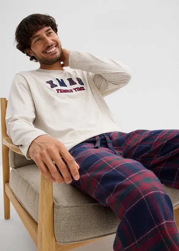 Pyjama en flanelle 100% coton douce, pochette cadeau, bonprix