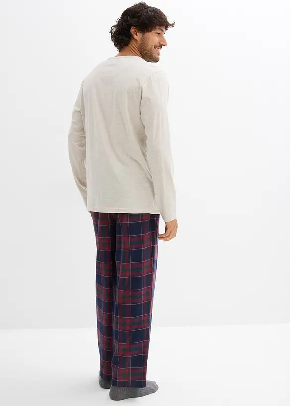 Pyjama en flanelle 100% coton douce, pochette cadeau, bonprix