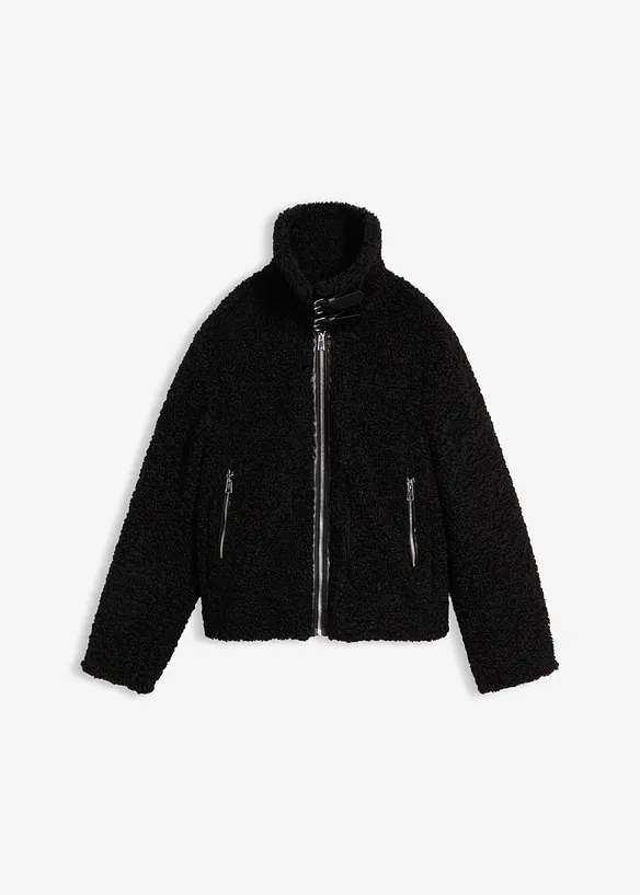 Fellimitat-Jacke aus Teddyfleece, bonprix