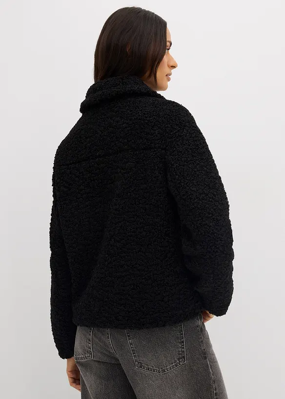 Fellimitat-Jacke aus Teddyfleece, bonprix