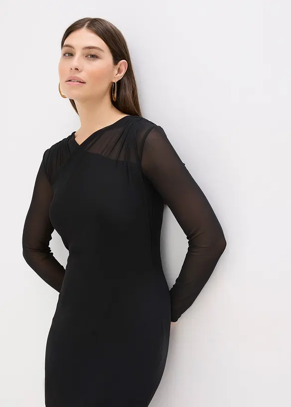 Jerseykleid aus Mesh, bonprix