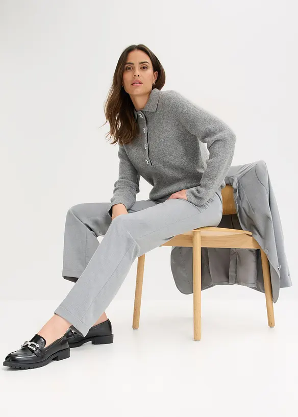 Schlupfhose mit Umschlag, bonprix