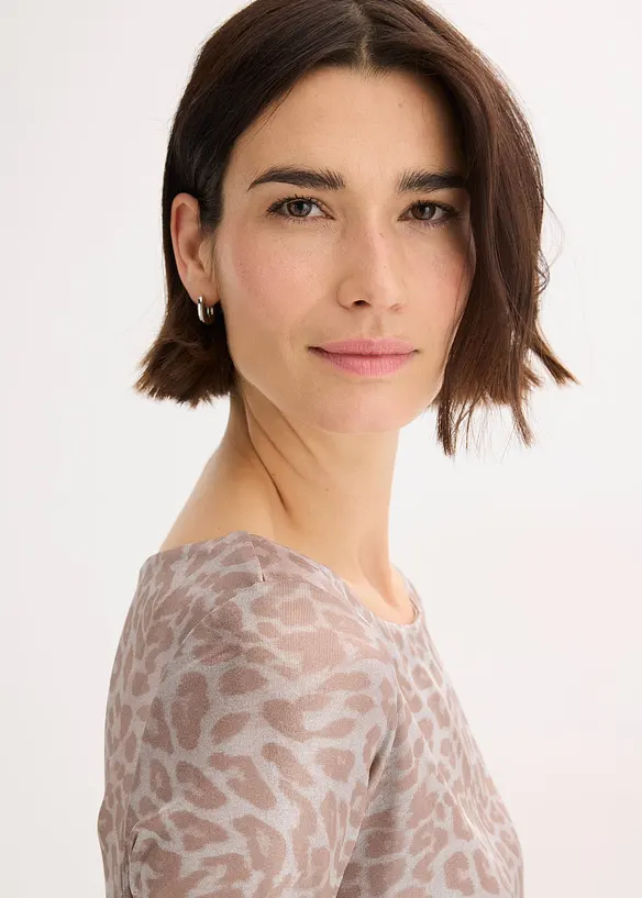 Leo-Shirt mit Glanzdruck, bonprix