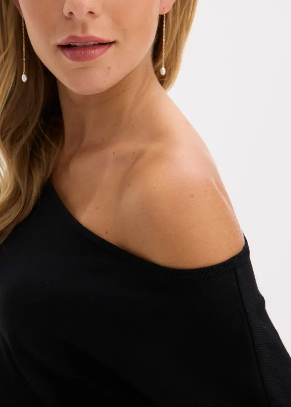 One-Shoulder-Strickkleid, bonprix