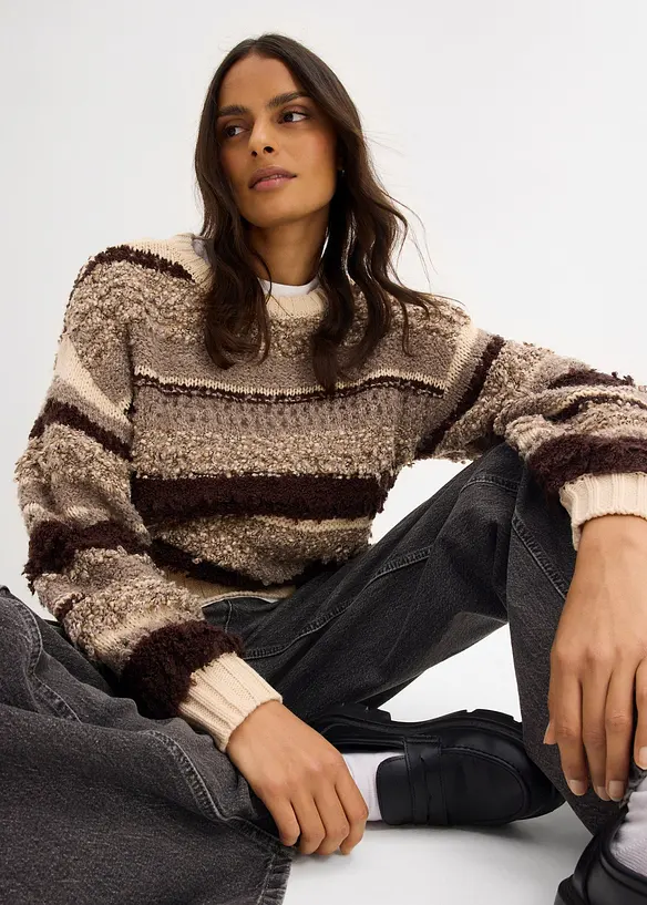 Oversize-Strickpullover, bonprix