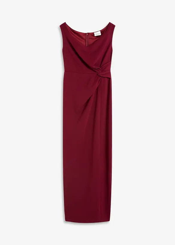 Robe col Bardot en crêpe texturé, bonprix