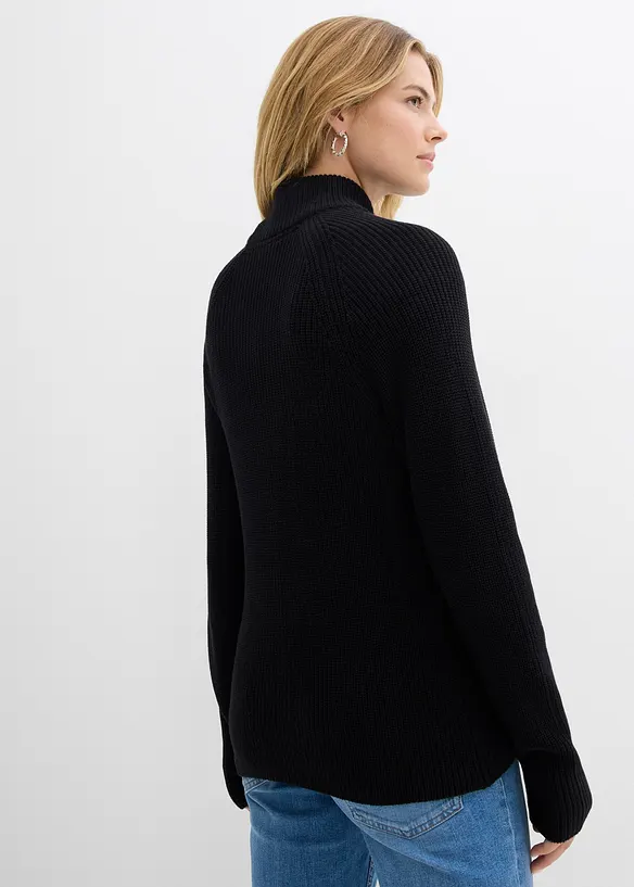 Feinstrickpullover aus reiner Bio-Baumwolle, bonprix