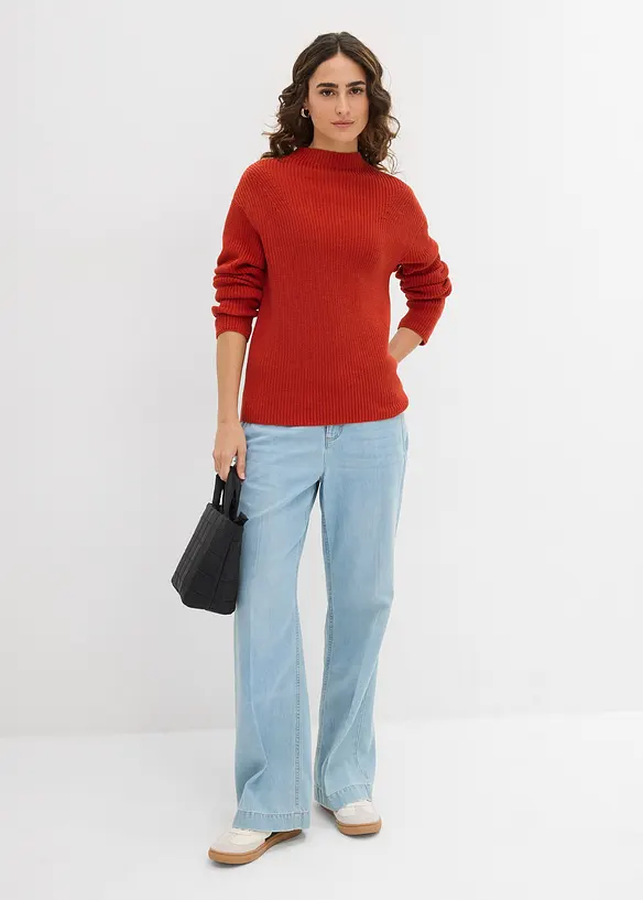Feinstrickpullover aus reiner Bio-Baumwolle, bonprix