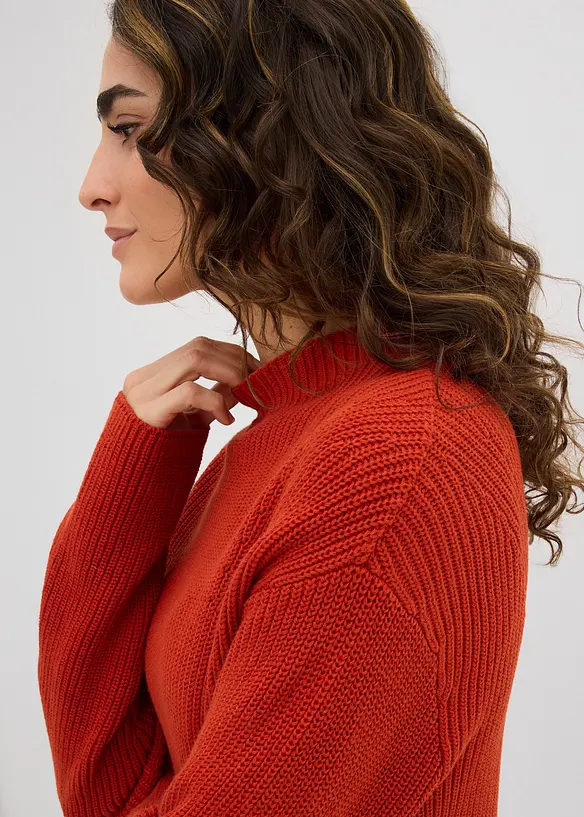 Feinstrickpullover aus reiner Bio-Baumwolle, bonprix