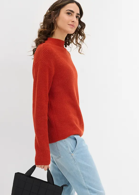 Feinstrickpullover aus reiner Bio-Baumwolle, bonprix
