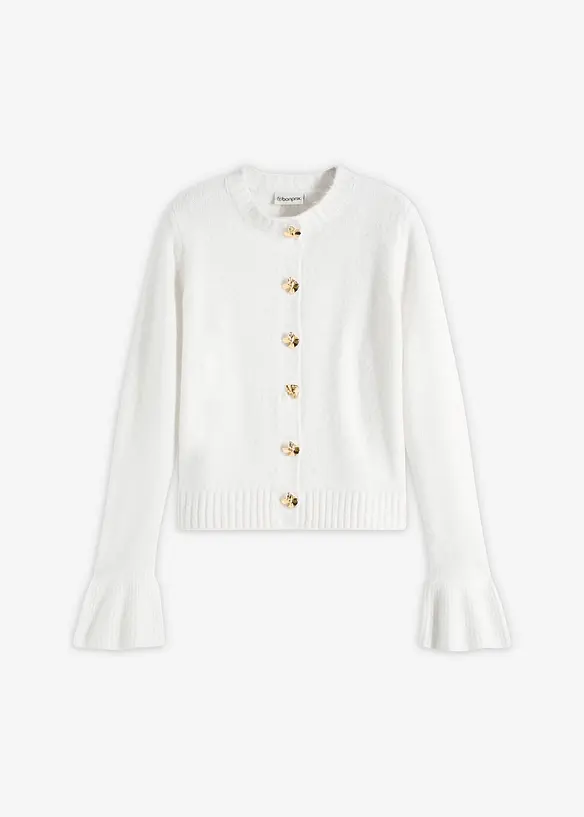 Strickjacke mit dekorativen Knöpfen, bonprix