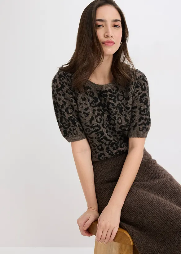 Pullover mit Ballonärmeln, bonprix