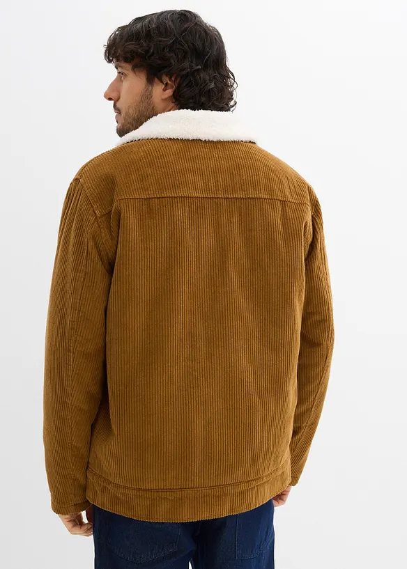 Cord-Jacke mit Teddyfutter, bonprix
