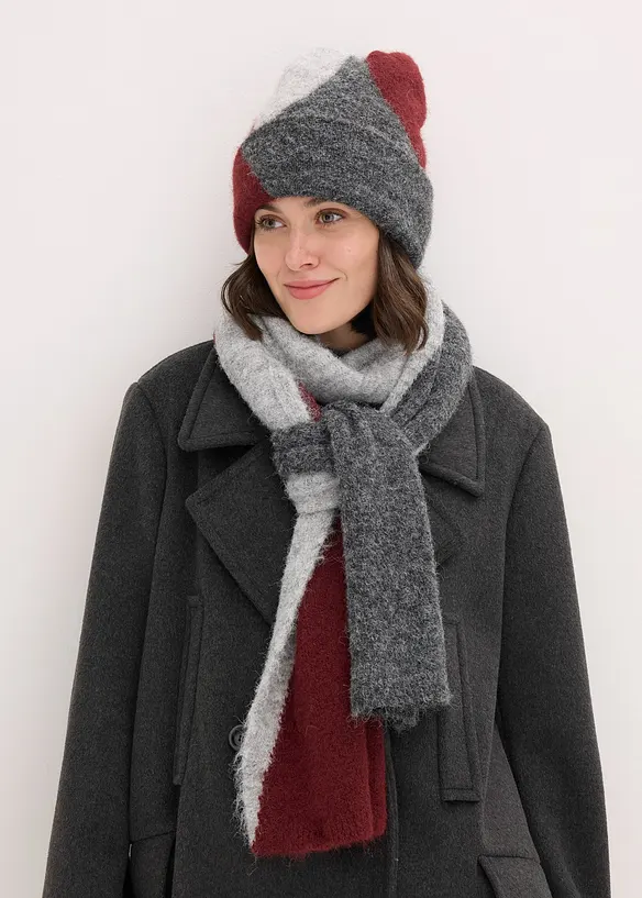 Schal und Mütze (2-tlg.Set), bonprix