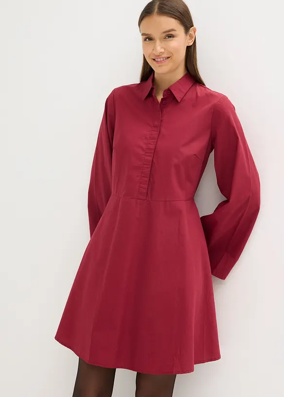 Robe-chemise 100% coton, bonprix