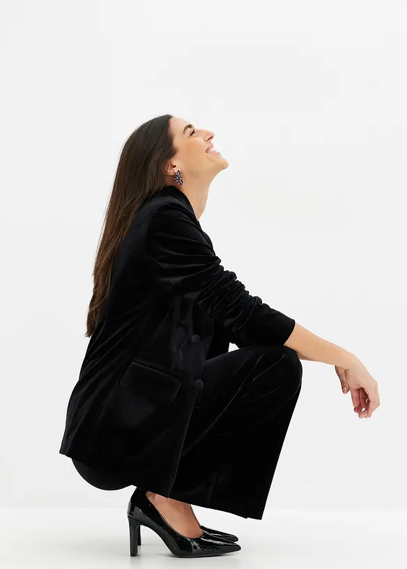 Blazer aus softem Samt, bonprix