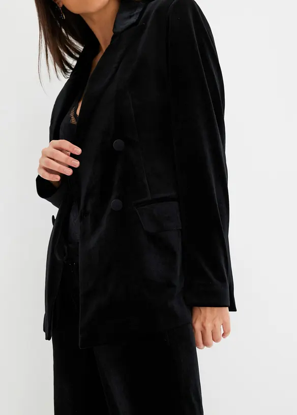 Blazer aus softem Samt, bonprix
