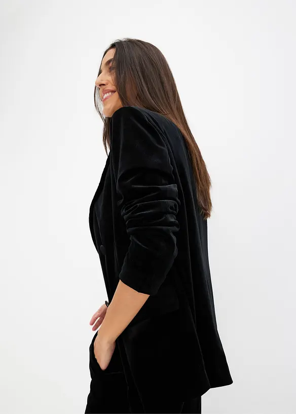 Blazer aus softem Samt, bonprix