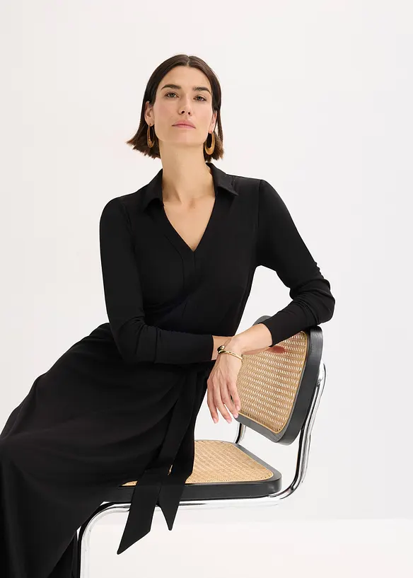 Hemdblusenkleid mit Viskose, bonprix