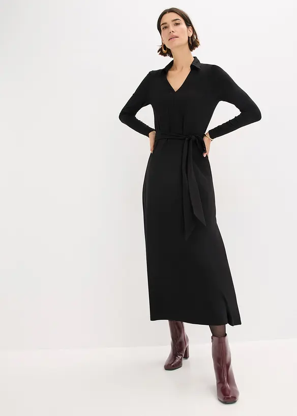 Hemdblusenkleid mit Viskose, bonprix