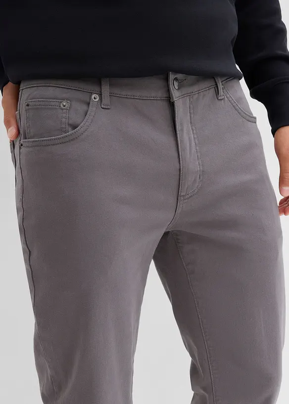 Regular Fit Stretch-Thermohose mit flauschigem Flanellfutter, Straight, bonprix