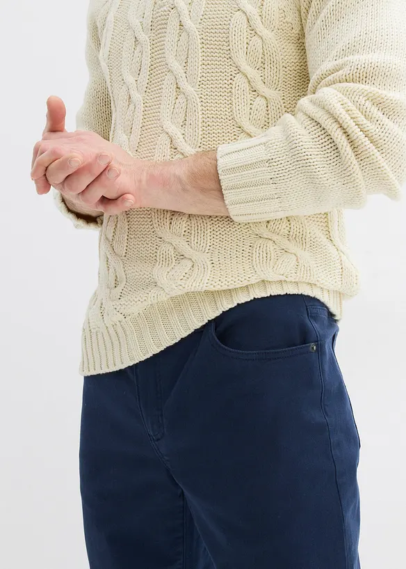 Pantalon extensible regular à doublure thermique, droit, bonprix