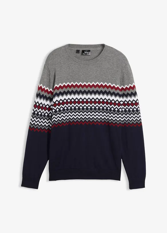 Norweger Pullover mit reiner Baumwolle, bonprix