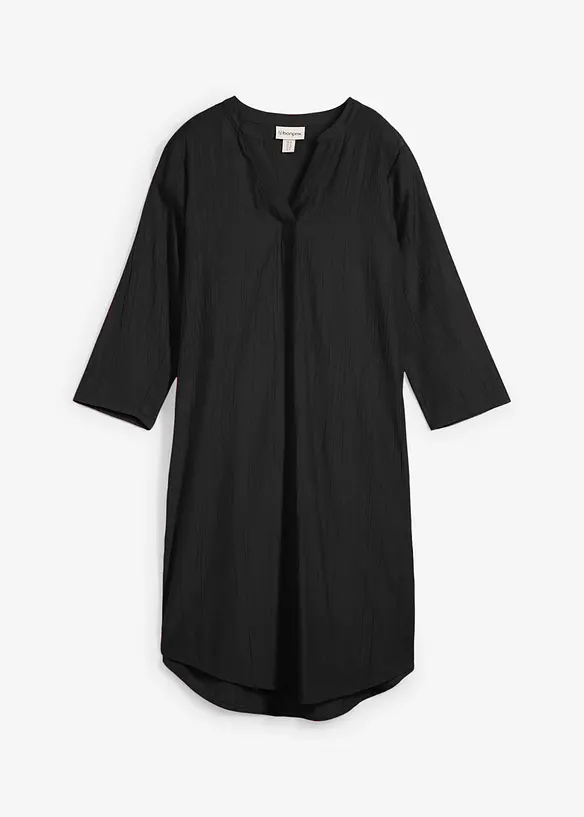 Robe-tunique fluide et texturée en viscose majoritaire, bonprix