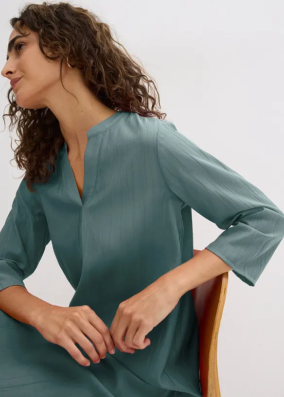 Tunika-Kleid aus Viskose-Mix mit Struktur Effekt, bonprix
