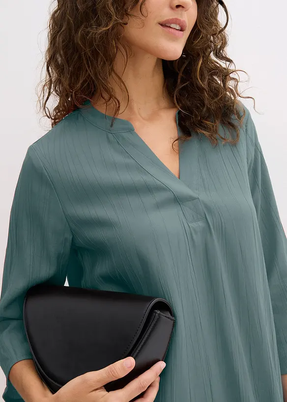 Tunika-Kleid aus Viskose-Mix mit Struktur Effekt, bonprix