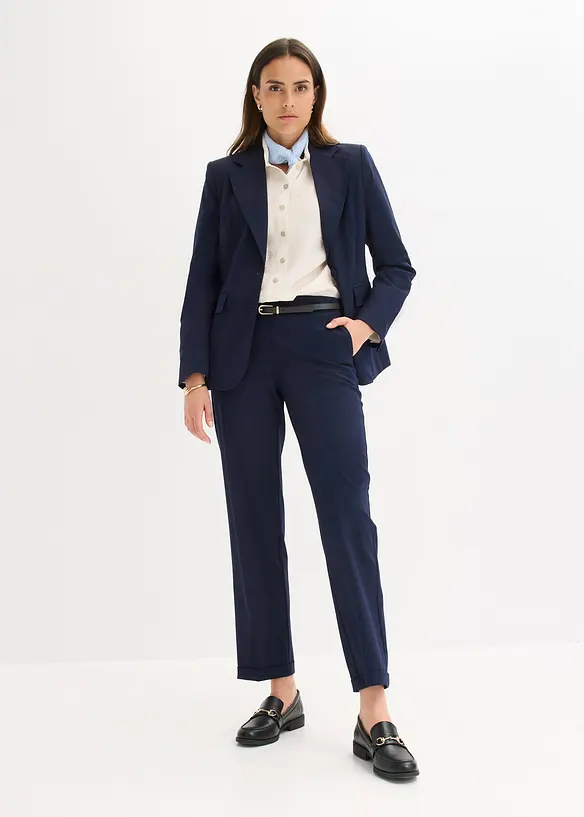 Blazer mit dekorativen Handstich Details, bonprix