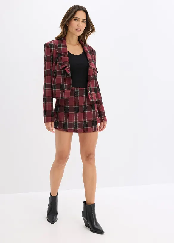 Kurzer Skort mit Schmuck-Knopf, bonprix