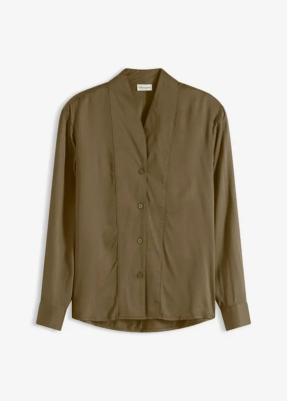 Chemisier fluide en satin, bonprix