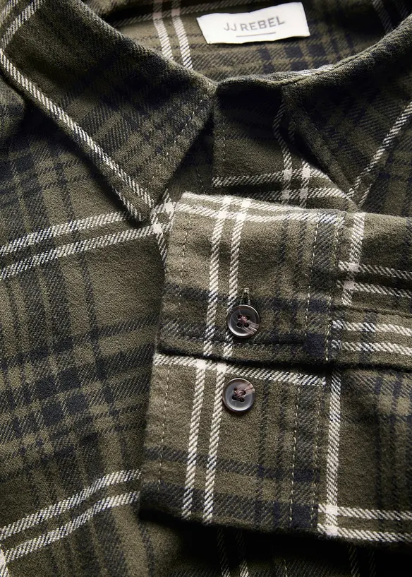 JJ REBEL Flanellhemd aus reiner Baumwolle, J&J Rebel