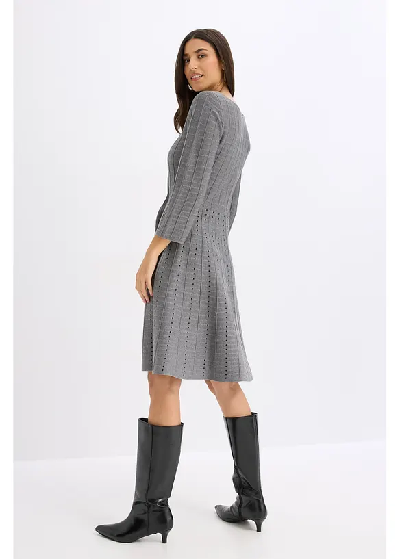 Strickkleid aus fließendem Viskose-Mix, bonprix