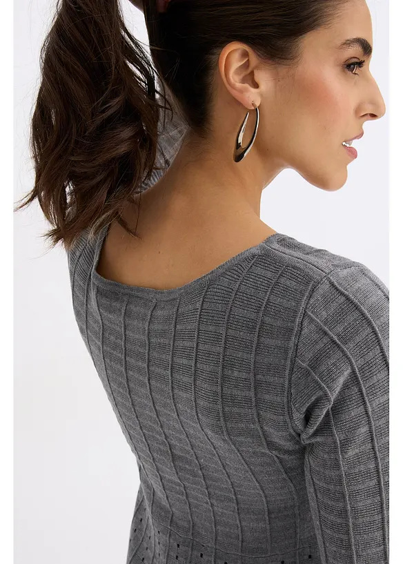 Strickkleid aus fließendem Viskose-Mix, bonprix