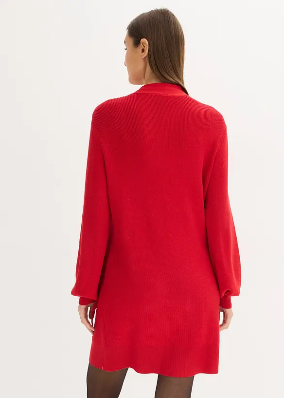 Strickkleid mit Schleife aus softem Viskose-Mix, bonprix